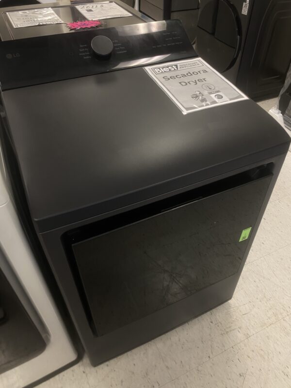 LG 7.3 cu. ft. Vented SMART Electric Dryer in Matte Black with EasyLoad Door and Sensor Dry Technology