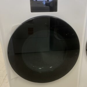 Samsung 7.6 cu ft vented Front Load Stackable Bespoke AI Ultra Capacity Electric Dryer in Ivory w/AI OptiDry+