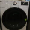 LG 7.4 Cu. Ft. Vented SMART Stackable Gas Dryer in White with TurboSteam and Sensor Dry Technology