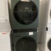 LG WashTower Stacked SMART Laundry Center 4.5 Cu.Ft. Front Load Washer & 7.4 Cu.Ft. Electric Dryer in Nature Green w/ Steam