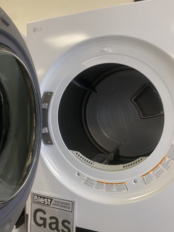 LG WashTower Stacked SMART Laundry Center 4.5 Cu.Ft. Front Load Washer & 7.4 Cu.Ft. Gas Dryer in White