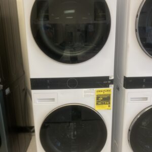 LG WashTower Stacked SMART Laundry Center 4.5 Cu.Ft. Front Load Washer & 7.4 Cu.Ft. Electric Dryer in White