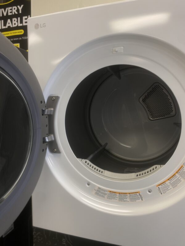 LG WashTower Stacked SMART Laundry Center 4.5 Cu.Ft. Front Load Washer & 7.4 Cu.Ft. Electric Dryer in White