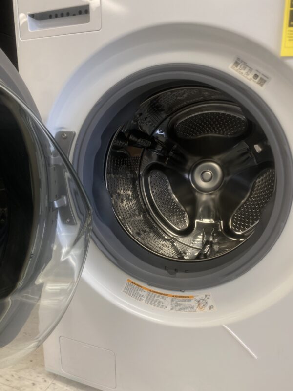 LG WashTower Stacked SMART Laundry Center 4.5 Cu.Ft. Front Load Washer & 7.4 Cu.Ft. Electric Dryer in White