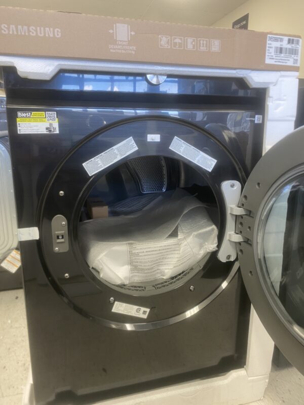 Samsung Bespoke 7.6 cu. ft. Ultra-Capacity Vented Smart Electric Dryer in Brushed Black with Super Speed Dry and AI Smart Dial