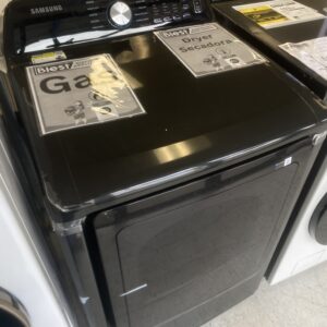 Gas Samsung 7.4 cu. ft. Vented Front Load Smart Gas Dryer in Brushed Black with Sensor Dry