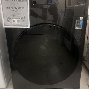 Samsung 5.3 cu. ft. Bespoke Ultra Capacity Vented All-in-One Washer Dryer Combo with Electric Dryer and AI Home in Brushed Black
