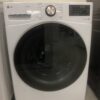LG 4.5 Cu. Ft. Stackable SMART Front Load Washer in White with Steam and TurboWash360 Technology