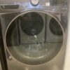 LG 4.5 Cu. Ft. Stackable SMART Front Load Washer in Black Steel with Steam and TurboWash360 Technology