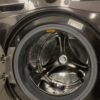 LG 4.5 Cu. Ft. Stackable SMART Front Load Washer in Black Steel with Steam and TurboWash360 Technology