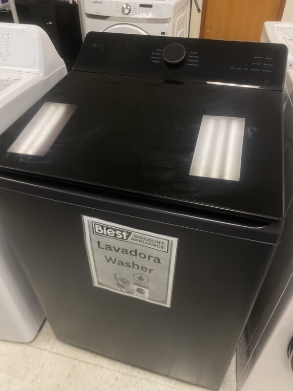 LG 5.5 cu. ft. SMART Top Load Washer in Matte Black with Impeller, Easy Unload and TurboWash3D Technology