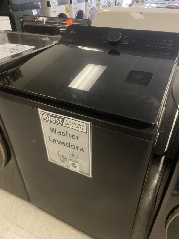 LG 5.5 cu. ft. SMART Top Load Washer in Matte Black with Impeller, Easy Unload and TurboWash3D Technology
