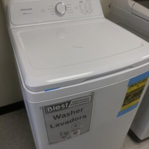 Frigidaire 4.1 Cu. Ft. Top Load Washer in White with 8-Wash Cycles and Automatic Load Sensing
