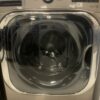 LG 5.2 cu. Ft Stackable SMART Front Load Washer in Black Steel with Steam & Turbowash Technology