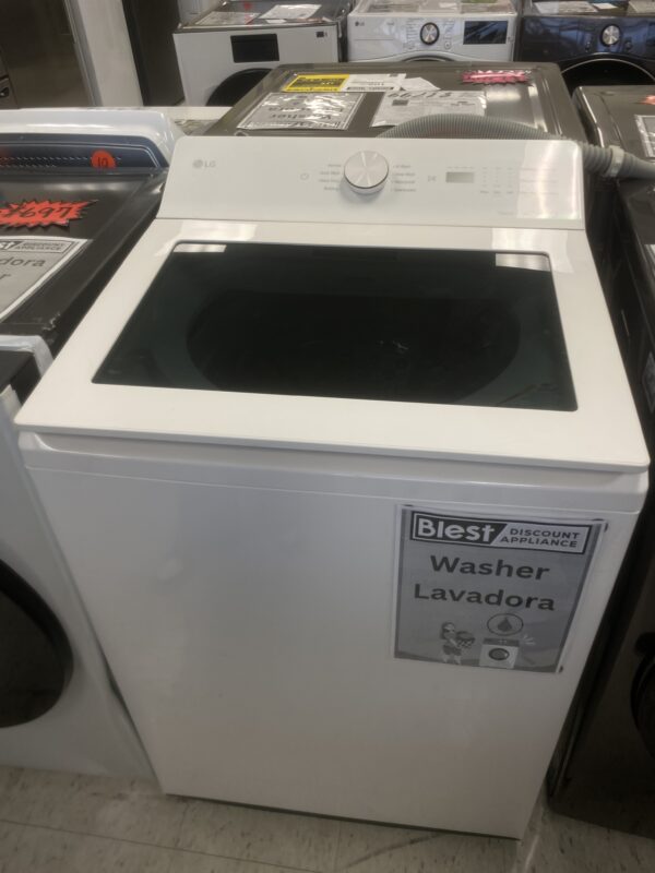 LG 5.0 cu.ft. SMART Top Load Washer in Alpine White with TurboWash, Easy Unload and AI Sensing
