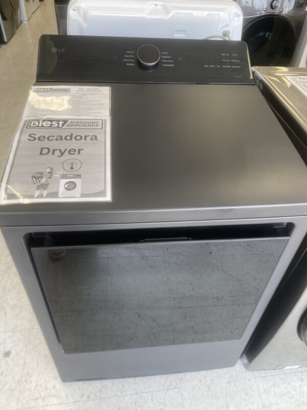 LG 7.3 cu. ft. Vented SMART Gas Dryer in Matte Black with EasyLoad Door and Sensor Dry Technology