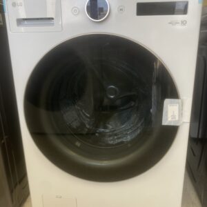 LG 5.0 cu. ft. Stackable Smart Front Load Washer in White with AI Digital Dial, Steam and TurboWash360