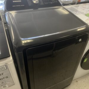 Samsung 7.4 cu. ft. Vented Smart Electric Dryer with Steam Sanitize Plus in Brushed Black
