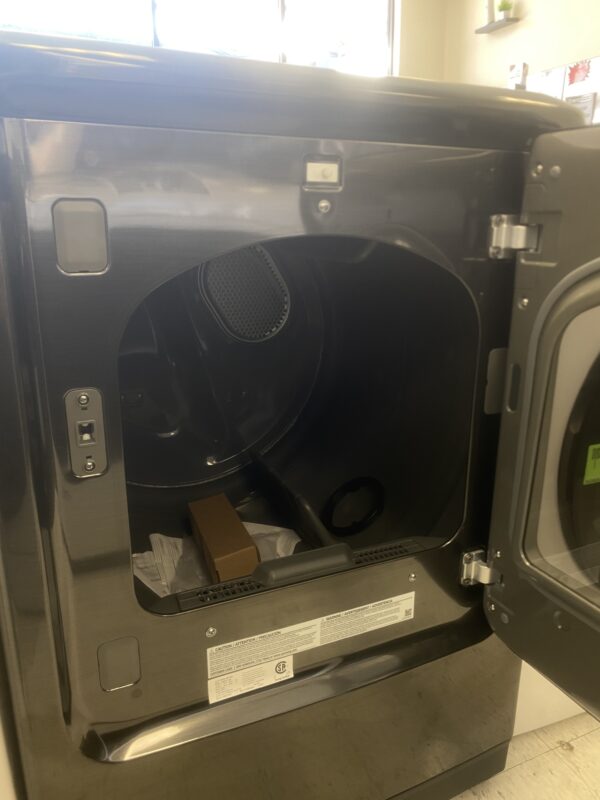 IMG_2686 Samsung 7.4 cu. ft. Vented Smart Electric Dryer with Steam Sanitize Plus in Brushed Black
