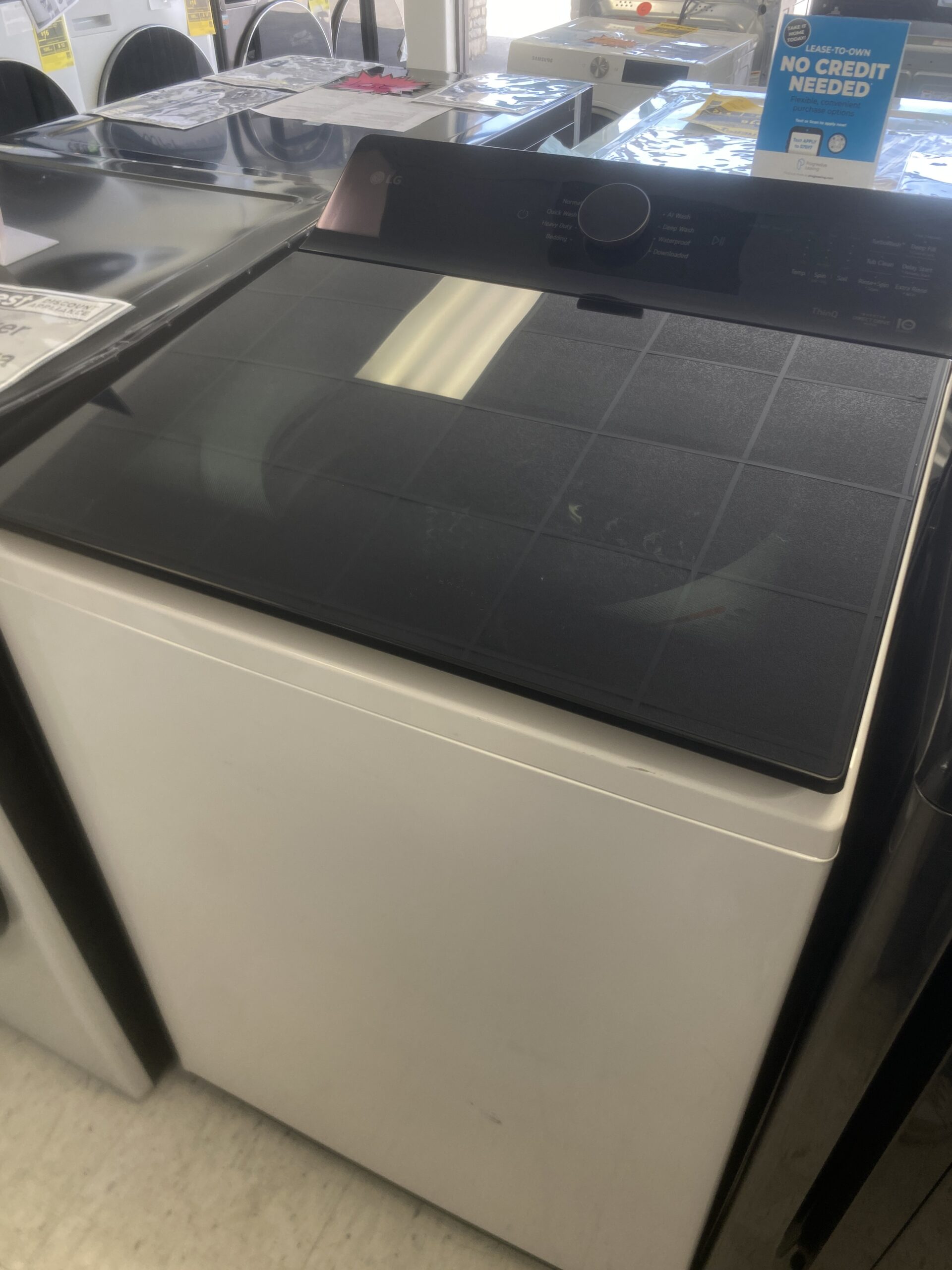 LG 5.5 cu. ft. SMART Top Load Washer in Alpine White with Impeller, Easy Unload and TurboWash3D Technology