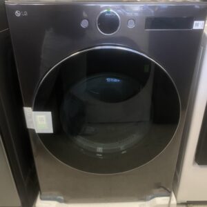 LG 7.4 cu. ft. Vented Stackable SMART Gas Dryer in Black Steel with TurboSteam and AI Sensor Dry Technology
