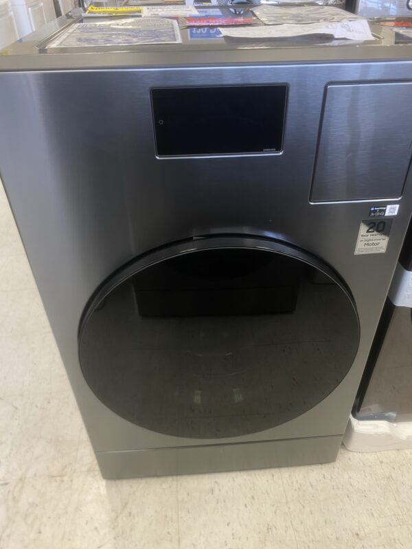 Samsung 5.3 cu. ft. Bespoke Ultra Capacity Vented All-in-One Washer Dryer Combo with Electric Dryer and AI Home in Dark Steel