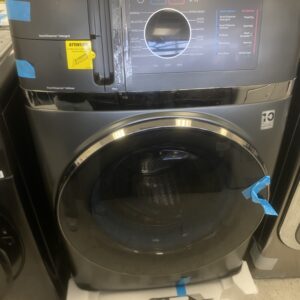 GE Profile 4.8 cu. ft. Smart UltraFast Electric Washer & Dryer Combo in Carbon Graphite with Ventless Heat Pump Technology