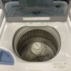 Samsung 4.4 cu. ft. High-Efficiency Top Load Washer in White with Agitator and Vibration Reduction