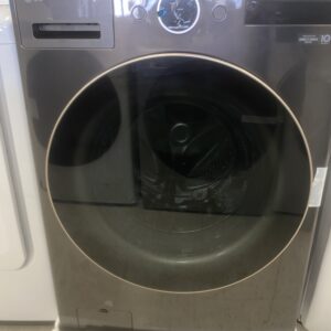 IMG_2779 LG 5.0 cu. ft. Stackable Smart Front Load Washer in Black Steel with AI Digital Dial, Steam and TurboWash360