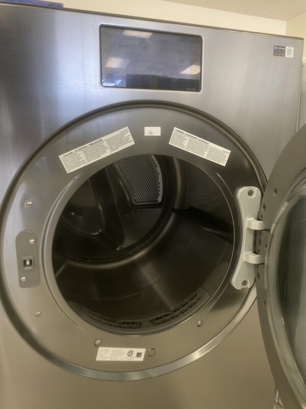 IMG_2792 Samsung 7.6 cu ft vented Front Load Stackable Bespoke AI Ultra Capacity Electric Dryer in Dark Steel w/AI OptiDry+