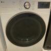 LG 7.4 Cu. Ft. Vented SMART Stackable Gas Dryer in White with TurboSteam and Sensor Dry Technology