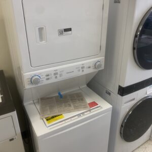 IMG_2822 Frigidaire 3.9 cu. ft. Washer and 5.5 cu. ft. Electric Dryer Combo in White with Quick Wash & Dry Cycle and MaxFill Wash Cycle