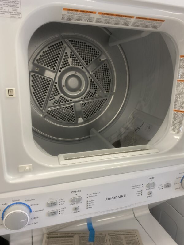 Frigidaire 3.9 cu. ft. Washer and 5.5 cu. ft. Electric Dryer Combo in White with Quick Wash & Dry Cycle and MaxFill Wash Cycle