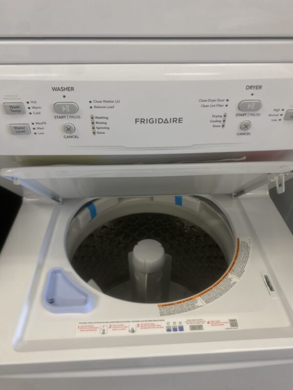 Frigidaire 3.9 cu. ft. Washer and 5.5 cu. ft. Electric Dryer Combo in White with Quick Wash & Dry Cycle and MaxFill Wash Cycle